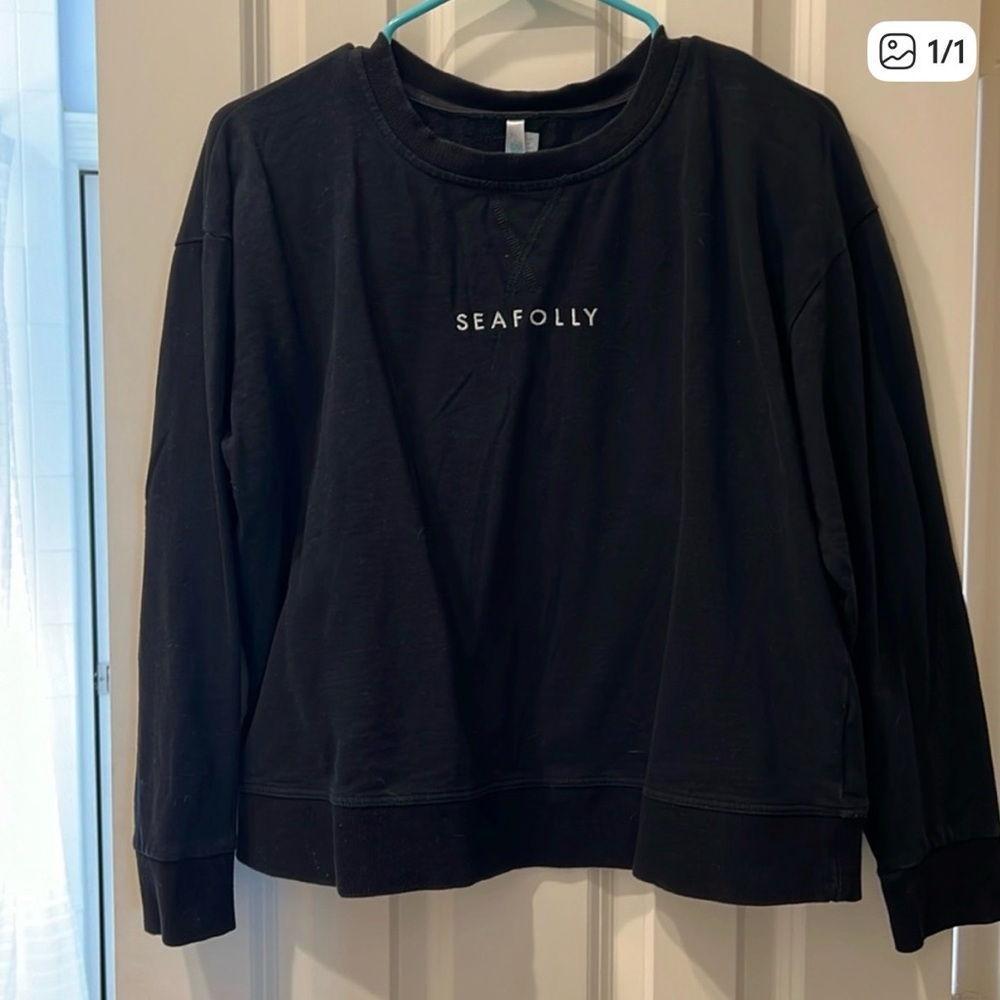 Seafolly Free with any bundle cropped crewneck sweatshirt